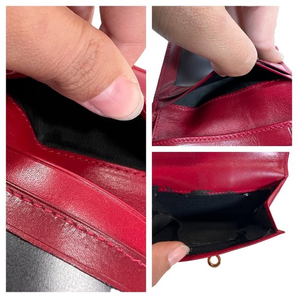 Authentic Salvatore Ferragamo Wallet Gancini Bifold Leather Vintage - Picture 6 of 12